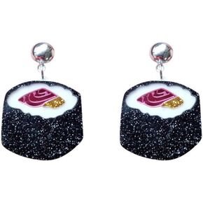 YINLIN Acrylic Sushi Food Stud Dangle Earring Rice Sushi Jewelry