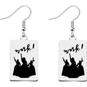 ENSIANTH TV Shows Inspired Gift The Schuyler Gift Young Scrappy & Hungry Gift Work! Earrings Musical Jewelry