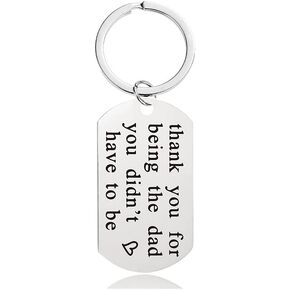 tenghong2021 Father's Day Gifts Step Dad from Daughter Son Stepdad Christmas Thank You for Loving Me AS Your Own