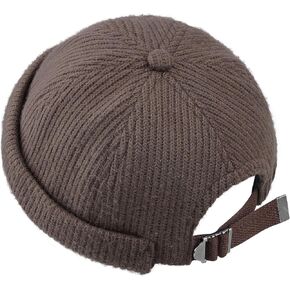 Croogo Brimless Docker Hat Daily Skull Cap Knit Beanie Hat Sailor Fisherman Leon Hat Landlord Hat Winter Beanies Worker Hats