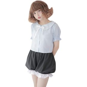 CRB Fashion Lolita Maid Ruffle Shorts For Womens Teens Teenagers 100% Cotton Pants Bloomers in Kuwait
