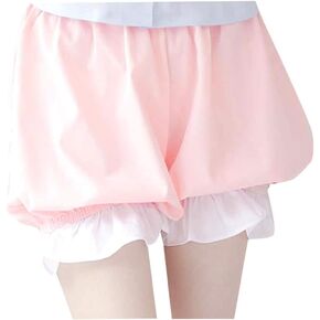 CRB Fashion Lolita Maid Ruffle Shorts For Womens Teens Teenagers 100% Cotton Pants Bloomers