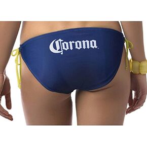 Official Corona Two Piece Side Tie Padded Triangle Top Swimsuit Bikini Set