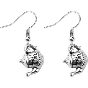 SEIRAA Alice Jewelry Fairy Charms Pendant Necklace Alice Necklace White Rabbit Charm Bracelet for Daughter Girls