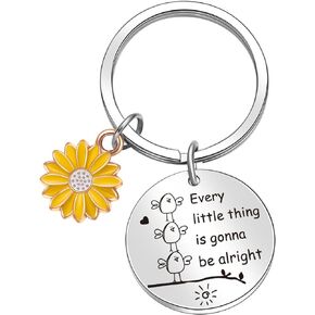 ORZOESD Encouragement Keychain For Daughter Sister Brother Gift Girlfriend Keychain Christmas Keychain