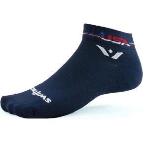 Swiftwick- VISION ONE Tribute, Cycling and Running Socks, Mens and Womens