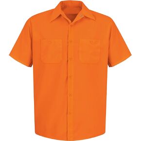 Red Kap Men's Short Sleeve Enhanced Visibility Work Shirt