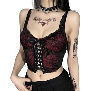 Gothic Crop Top for Women or Girls Trendy Fashionable Chic Style