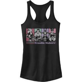 Disney Women's Villains Trouble Maker Junior's Racerback Tank Top