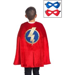 Little Adventures Super Hero Cape & Mask Set Costumes Age 3-8