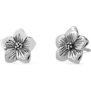 Boma Jewelry Sterling Silver Flower Stud Earrings