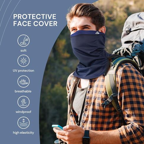 Aiiwer All Season Neck Gaiter UPF 50 Face Mask Cooling Neck Gaiter Ski Mask for Women Men, Neck Gaiter Sun Protection Breathable Face Cover Scarf Mask for Cycling Hiking Hunting Fishing Ski Sports in Saudi Arabia