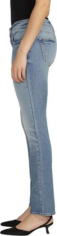 Silver Jeans Co. Women's Suki Mid Rise Curvy Fit Straight Leg Jeans, Med Wash EAE283, 29W x 31L in Saudi Arabia