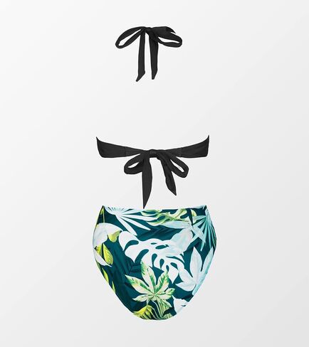 CUPSHE Swimsuit Bikini Set for Women Bathing Suit Twist Adjustable Straps Hipster High Cut Mid Rise in Saudi Arabia