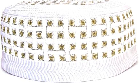 Kufi Men's Unisex Skull Cap Women's Designer Solid Hat with Hand Embroidery Kufi Caps Knitted Beanie Summer Headwear in Saudi Arabia