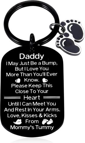 New Dad to Be Gifts, Gifts for First Fathers Day from Baby Boy Girl Fathers Day from Wife for Husband, Pregnancy Announcements New Dad Keychain Soon to Be Dad Gift Birthday Christmas New Daddy Gift, in Kuwait