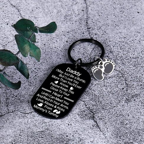 New Dad to Be Gifts, Gifts for First Fathers Day from Baby Boy Girl Fathers Day from Wife for Husband, Pregnancy Announcements New Dad Keychain Soon to Be Dad Gift Birthday Christmas New Daddy Gift, in Kuwait
