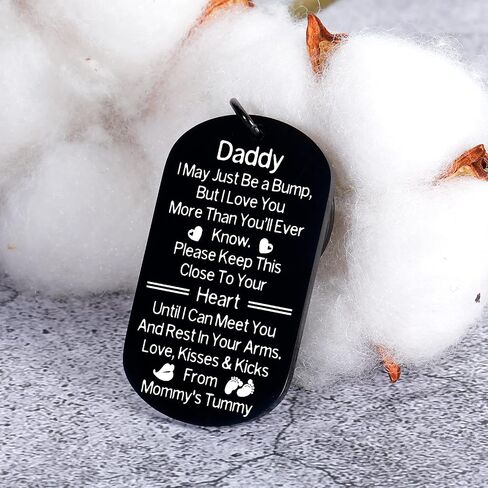 New Dad to Be Gifts, Gifts for First Fathers Day from Baby Boy Girl Fathers Day from Wife for Husband, Pregnancy Announcements New Dad Keychain Soon to Be Dad Gift Birthday Christmas New Daddy Gift, in Kuwait