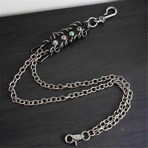 بينكبين سلسلة للبنطلونات والبنطلونات والحزام، سلسلة محفظة، سلسلة هيب هوب بانك جينز، سلسلة مفاتيح، اكسسوارات قوطية للنساء والرجال in Kuwait