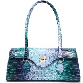 Makcr Joacbv Leather Crocodile Pattern Crossbody for Women High-value Bucket Bag Coin Shoulder Purse