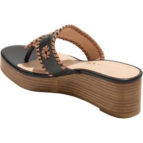 Jack Rogers Women's Jacks Mid Wedge-Stacked-Nappa Sandal