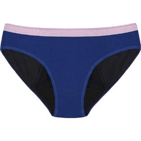 Thinx BTWN) Teen Period Underwear - Bikini Panties, Blue, 9/10 - Super Absorbency