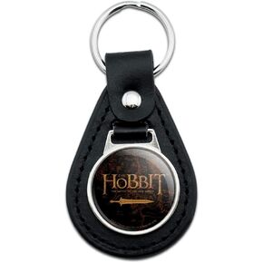 Black Leather The Hobbit Battle of The Five Armies Logo Keychain in Kuwait