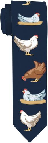 Chicken Owner Gifts Mens Chicken Tie Chicken Lover Gifts Chicken Related Gifts Pet Chicken Necktie in Saudi Arabia
