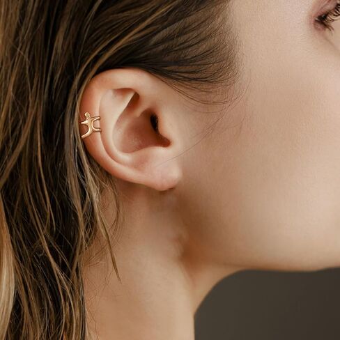 Ear Cuff Earrings for Women Trendy Chunky Ear Cuff Clip On Earrings Non Piercing Gold Cartilage Earrings Conch Earring Cuff for Teen Girls Jewelry Gifts in Kuwait