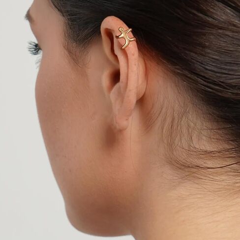 Ear Cuff Earrings for Women Trendy Chunky Ear Cuff Clip On Earrings Non Piercing Gold Cartilage Earrings Conch Earring Cuff for Teen Girls Jewelry Gifts in Kuwait