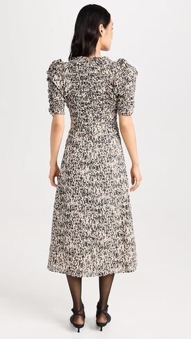 Sea Women's Gia Print Ruched Midi Dress in Saudi Arabia
