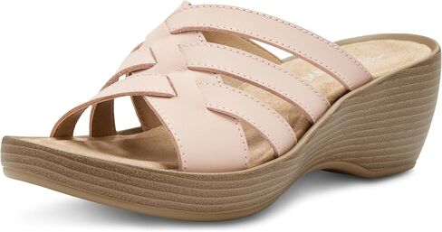 Eastland Women's Poppy Slide Sandal, Peach, 10 in Saudi Arabia