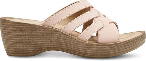 Eastland Women's Poppy Slide Sandal, Peach, 10 in Saudi Arabia