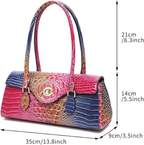 Makcr Joacbv Leather Crocodile Pattern Crossbody for Women High-value Bucket Bag Coin Shoulder Purse in Saudi Arabia