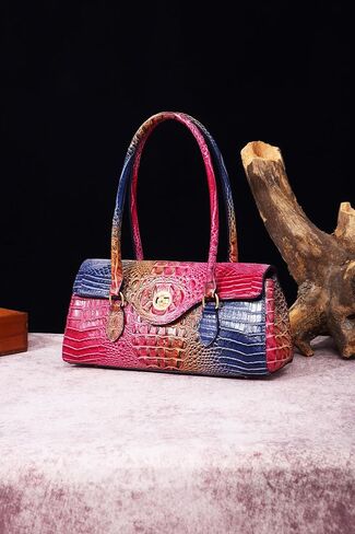 Makcr Joacbv Leather Crocodile Pattern Crossbody for Women High-value Bucket Bag Coin Shoulder Purse in Saudi Arabia