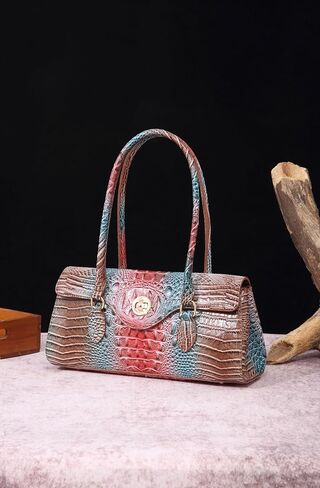 Makcr Joacbv Leather Crocodile Pattern Crossbody for Women High-value Bucket Bag Coin Shoulder Purse in Saudi Arabia