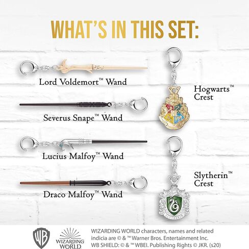 بي.ام.اي مجموعة سلاسل مفاتيح هاري بوتر مكونة من 6 قطع - تتضمن اللورد فولدمورت وسيفيروس سناب وعصا لوسيوس مالفوي وغيرها - هدايا هاري بوتر وميرش واكسسوارات وهدايا الحفلات من بي ام اي، ذهبي، مجموعة من 6 in Kuwait