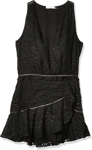 Ramy Brook Women's Ensley Gold Foil Detail Mini Dress in Saudi Arabia