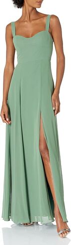 Jenny Yoo Women's Harris Sweetheart Neckline a Line Chiffon Dress in Kuwait