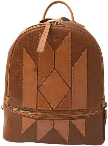 STS Ranchwear Women's Compact Multi-Function Leather Kai Collection Backpack, Black, One Size in Saudi Arabia