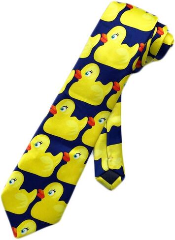New Company Mens Barney Stinson Rubber Ducky Duck Necktie - One Size - Neck Tie in Saudi Arabia