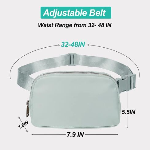 Cross body Belt Bag for Women Mini Fanny Pack for Men Fashionable Everywhere Belt Bag Cute Waist Pack for Running Travelling (Beige) in Saudi Arabia