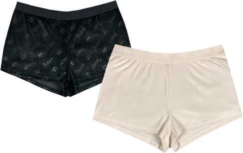 Juicy Couture Velvet Fleece Shorts 2 Piece Designer Pajama Set for Women, 2-Pack Sleep and Lounge Shorts in Kuwait