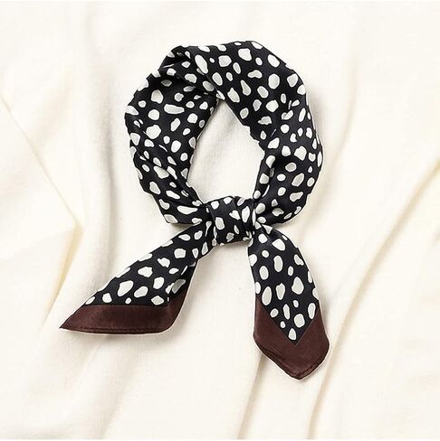 أوشحة حريرية مربعة 100% - 21 بوصة × 21 بوصة - وشاح خفيف الوزن مطبوع رقميًا للرقبة in Kuwait