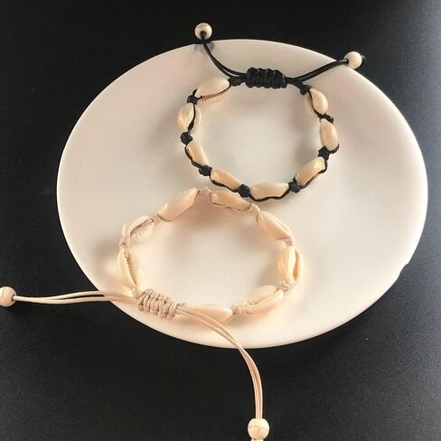 gofidin 10pcs Adjustable Bohemian Sea Shell Bracelet Anklet Rope Boho Cowrie Ankle Foot Bracelet Women Summer in Saudi Arabia