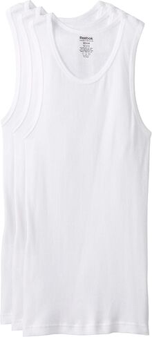Reebok Men's 3pk Cotton Ribbed Tank in Saudi Arabia