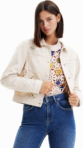 Desigual Women's Woman Denim Trucker Jacket in Saudi Arabia