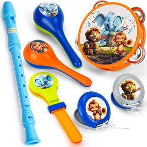 TOY Life Drum Set for Toddlers 3-5 Kids Musical Instruments Baby Musical Toys for Toddler 3-5 Kids Drum Set Preschool Educational Musical Toy Maracas Instruments Toys Gifts for Kids Baby Boys Girls