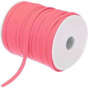 MECCANIXITY 1 Inch Double Fold Bias Tape Polyester Continuous Bulk Bias Tape for Sewing,Seaming Quilting Hemming Binding Crafts (Black 25 Yards)