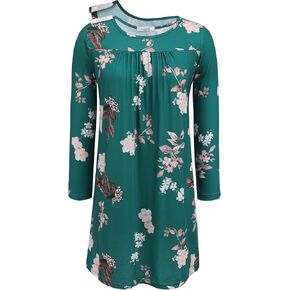 Deyeek Hospital Gowns for Women Tear Away Snap Long Sleeve Open Back Dress Nursing Gowns Post Shoulder Surgery Dress